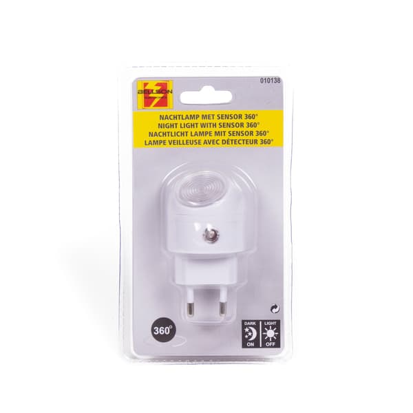 Nattlampe med sensor 360° roterbar