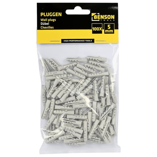 Dyvel 5 mm nylon 100 stk