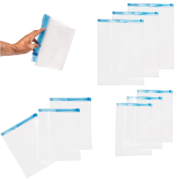 Vakuumpåsar för Kläder – 3 Storlekar – 9-pack