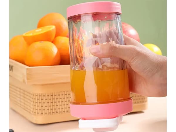 Bærbar USB trådløs smoothieblender, isknuser, rosé - Pink