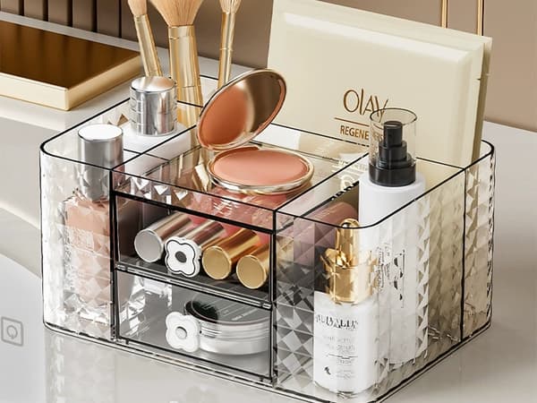 Makeup organizer skuffe smykker badeværelse skrivebord