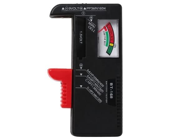 Batteritester analog til AA AAA 9V C D