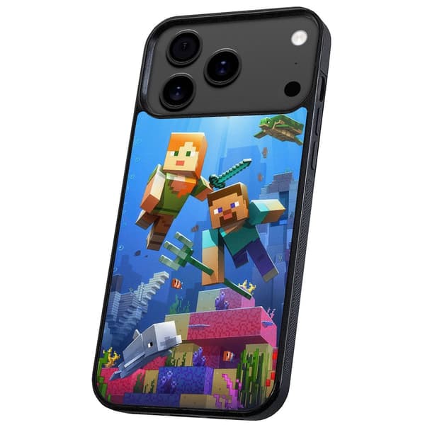 iPhone 17 / 18 Pro Max - Deksel/Mobildeksel Minecraft