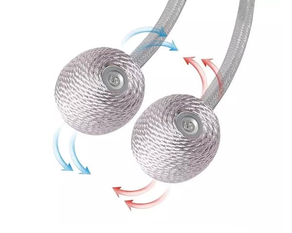 Magnetisk Gardinomtak for Gardiner - Silver 6-Pack