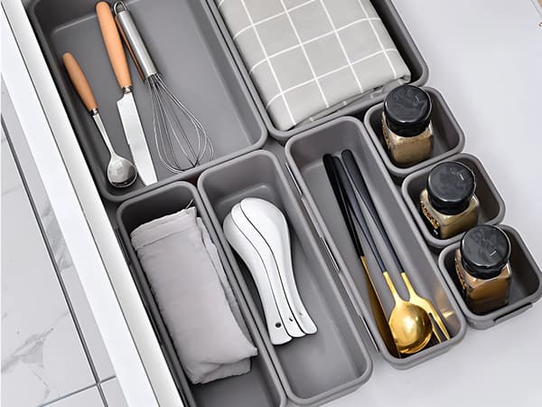 Organizer 8 dele - Plastskuffer til småting