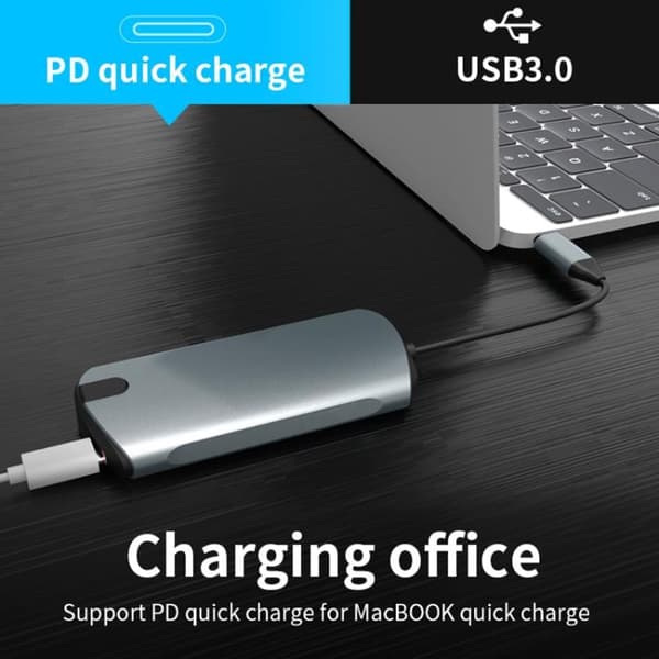 USB-C / Thunderbolt 3 til USB 3.0-Hub 5-Porte - Macbook