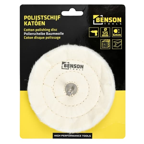 Polerskive bomuld ø125 mm