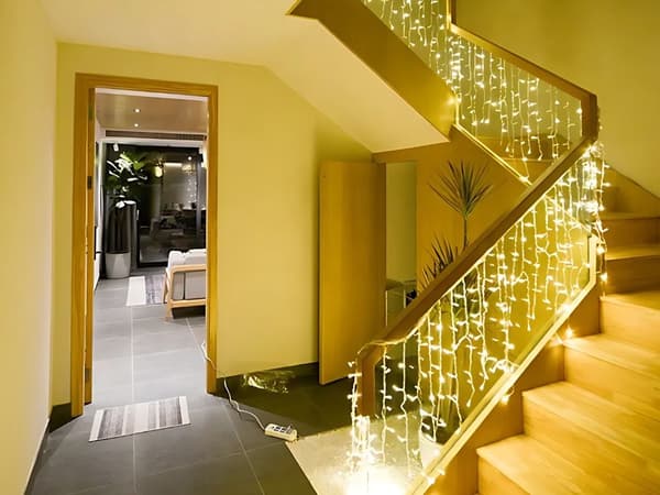 Ljusslinga 300 LED - Varmvit gardin USB