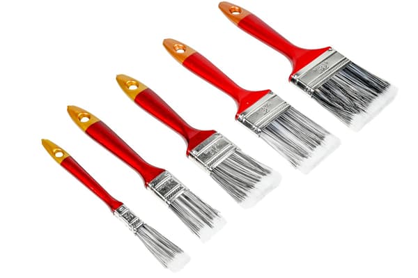 Penselsett syntetisk 5-pakning flat
