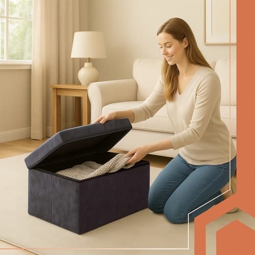 Fotpall / Sittepuff - 76x38x38cm