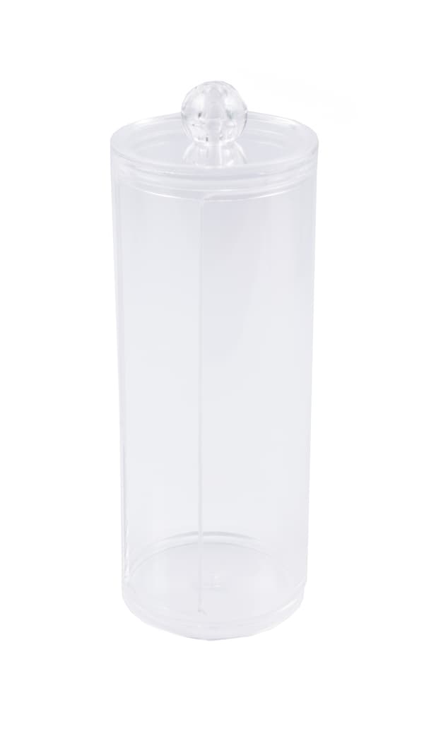 Bomuldsrondeller beholder transparent