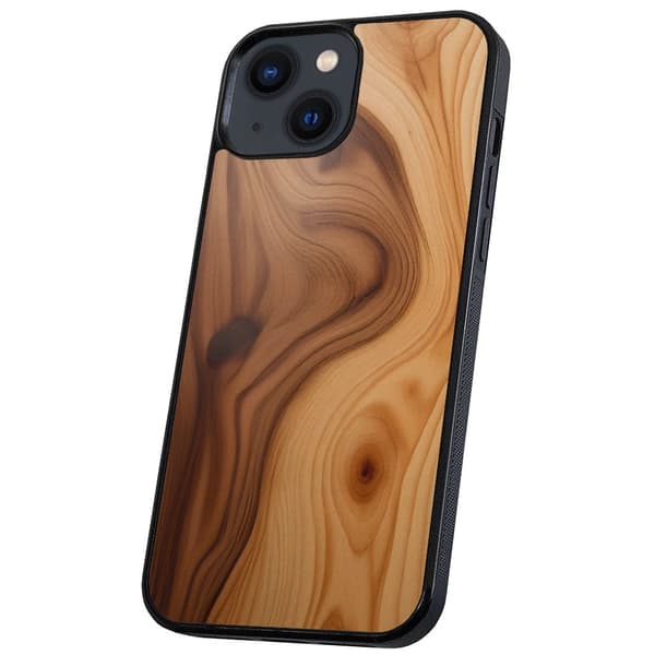 iPhone 14/15 Plus - Deksel/Mobildeksel Wood