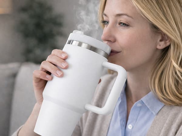 Termokopp 1,2 L med sugerør