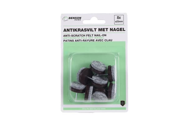 Möbeltassar med spik 8 st 24 mm