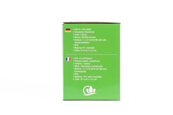Markspot LED aurinkokenno IP44 3 kpl