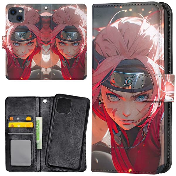 iPhone 14 - Lommebok Deksel Sakura Naruto