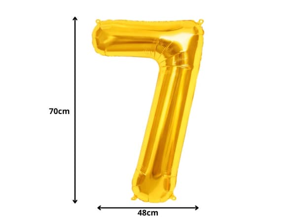 Folioilmapallo numero kulta 66 cm