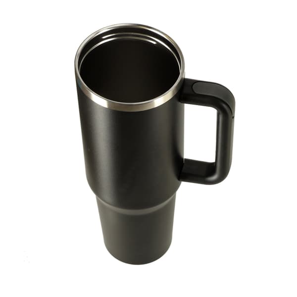 Termosmuki kahvalla - 1200 ml - Musta