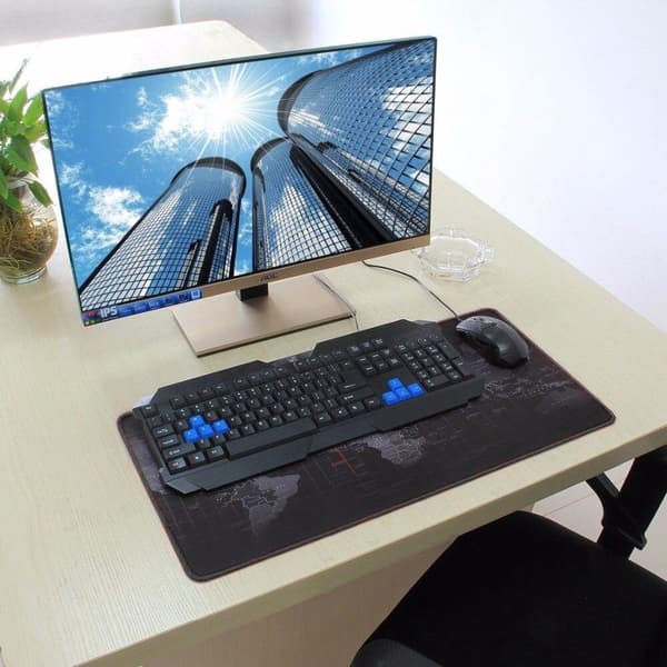 Musemåtte Stor - Gaming - 60x30cm – Verdenskortet