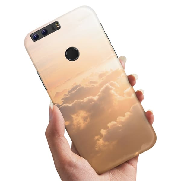 Deksel / Mobildeksel til Huawei Honor 8 - Clouds