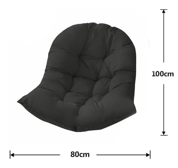 Dyna till hängstol –  Stolsdyna 80×100 cm - 2-Pack Black