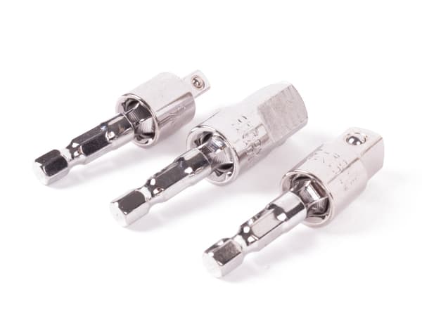 Adapter bor til fatning 1/4-3/8-1/2″ × 55 mm flex