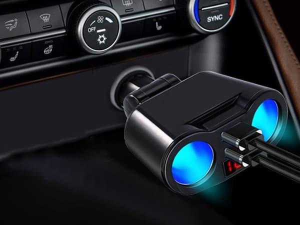 Biladapter / USB adapter till bilen - 12-24V