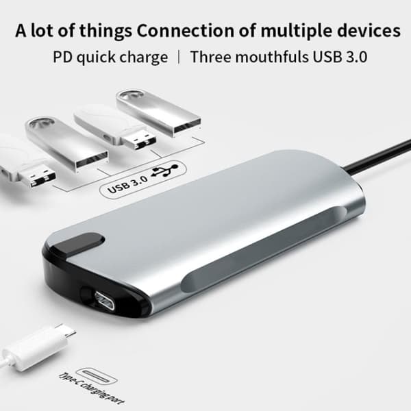 USB-C / Thunderbolt 3 til USB 3.0-Hub 5-Porter - Macbook