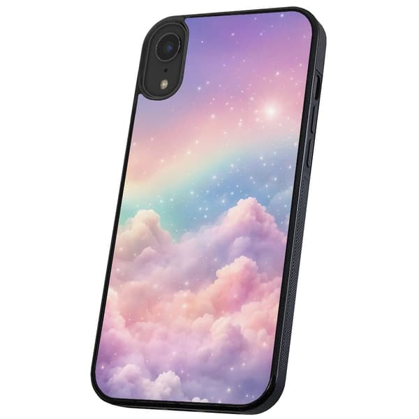 iPhone XR - Deksel/Mobildeksel Rainbow Clouds