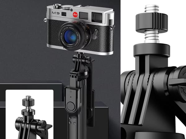 Selfiestick mobilholder stativ bluetooth fjernkontroll 178 cm