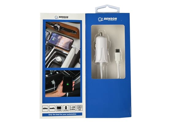 Billader Micro-USB-kabel 1,2 m 12-24 V
