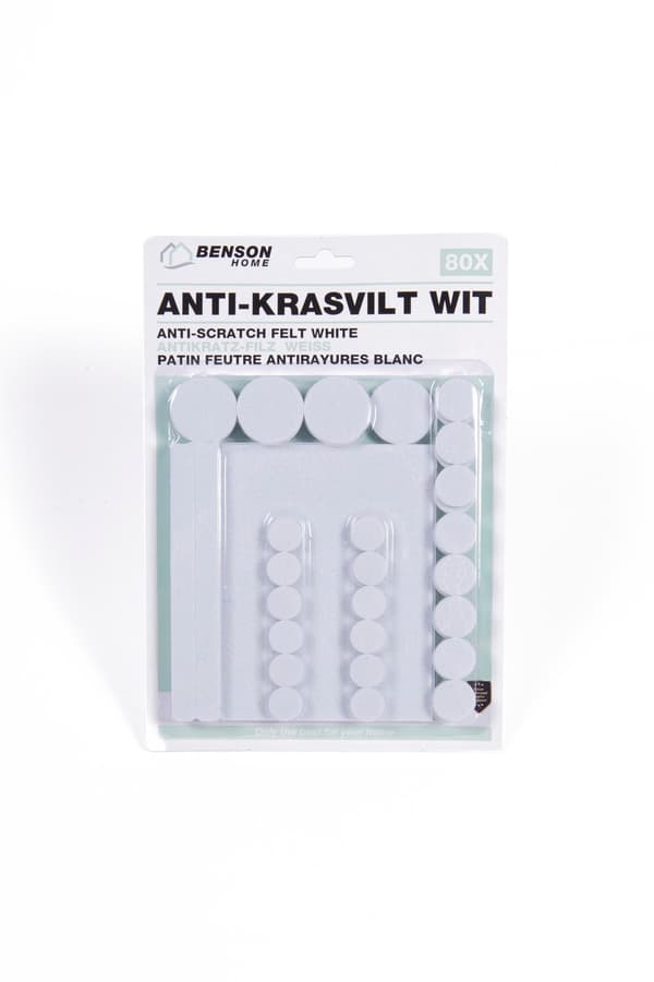 Möbeltassar filt 80 st vit