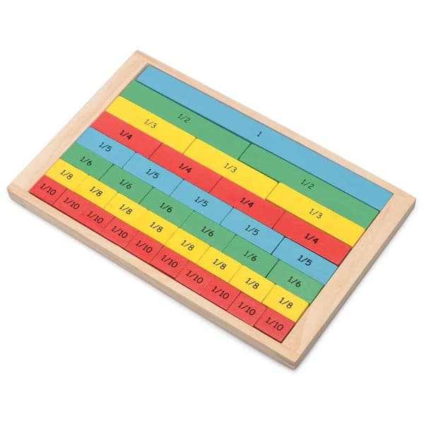 Lær matematik legetøj til børn - Brøker - Pædagogisk