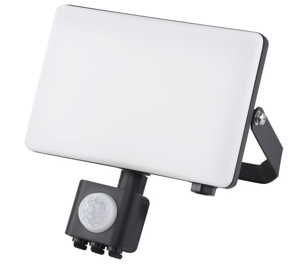 LED-strålkaster ultratynn 10 W IP44 + sensor