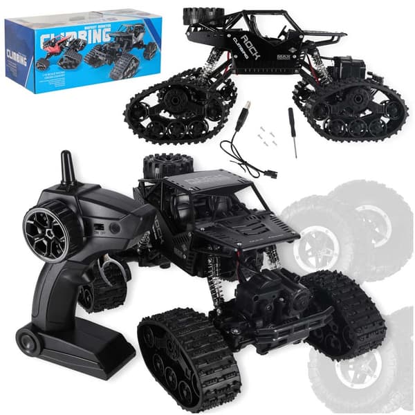 Radio-ohjattava maastoauto - Crawler - Musta