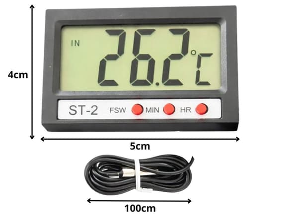 Digitalt termometer med sonde 100 cm