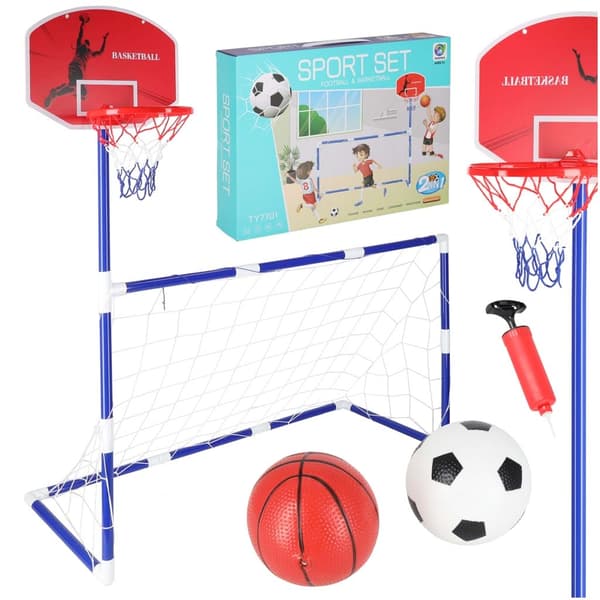 Fotballmål basketplate 2 baller