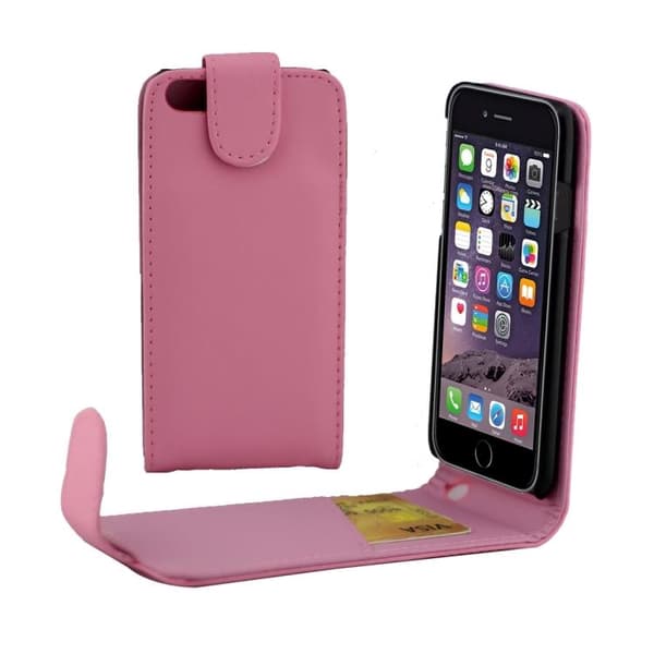 iPhone 7/8 Plus - Flipfodral med Kortfack - Rosa