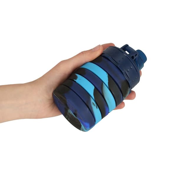 Vattenflaska Hopfällbar - 500 ml - Blue