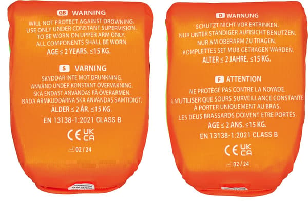 Strooem armpuffar för barn - Armringar - 0-2 år Orange-Lime