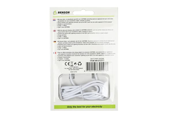 USB-C till lightning kabel 1.2 m