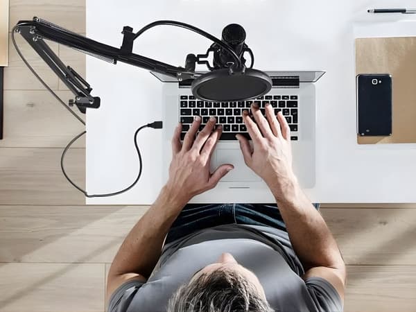 USB mikrofon kondensator set med stativ