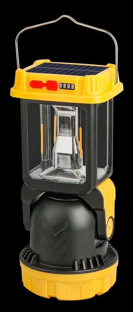 Solcellelygte 5-tilstande - Campinglampe med hængekrog