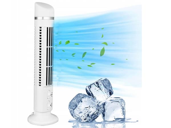Tårnventilator med lampe - Bladløs bordventilator