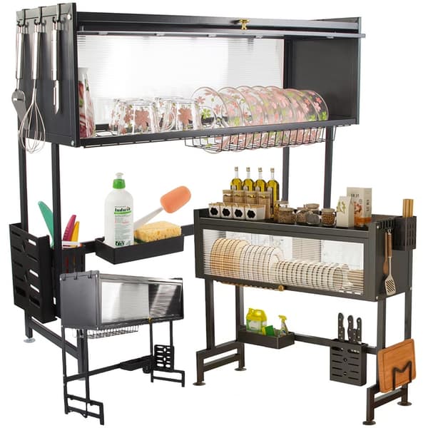 Tallrikstork 85 cm - Diskställ med glas- och koppställ