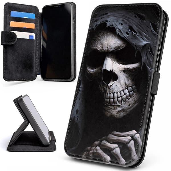 Lommebok Deksel / Mobildeksel til iPhone 17 - Grim Reaper