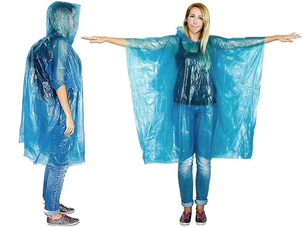 Mackintosh lomme-poncho stor - Blå