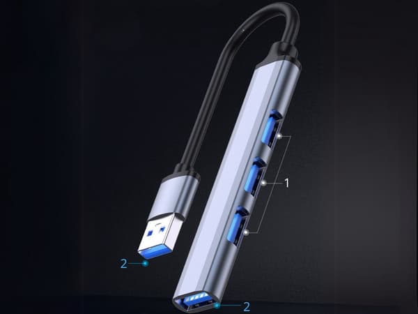 USB-hubb 4-port - 3.0 splitter för dator