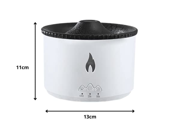 Luftfuktare vulkan - RGB LED aromdiffusor