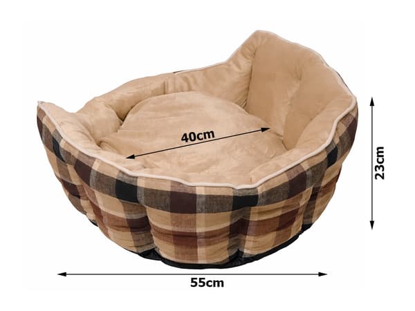 Hundeseng myk fluffy liten medium